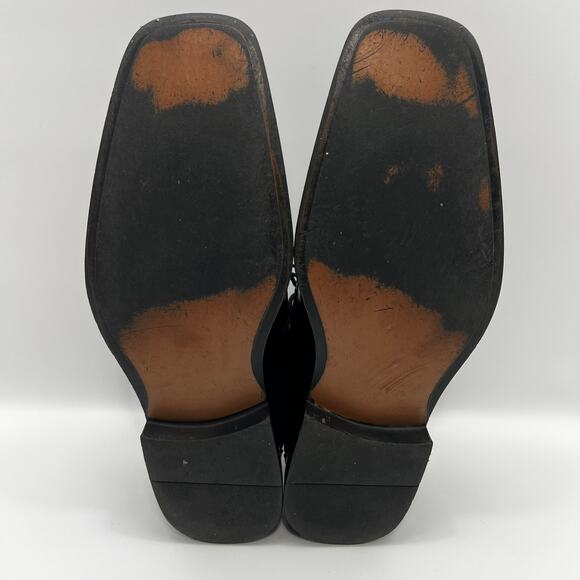 Antonio Cerrelli 5795 Black Upper Square Toe Derby Mens 12 Dress Shoes* - Picture 7 of 9